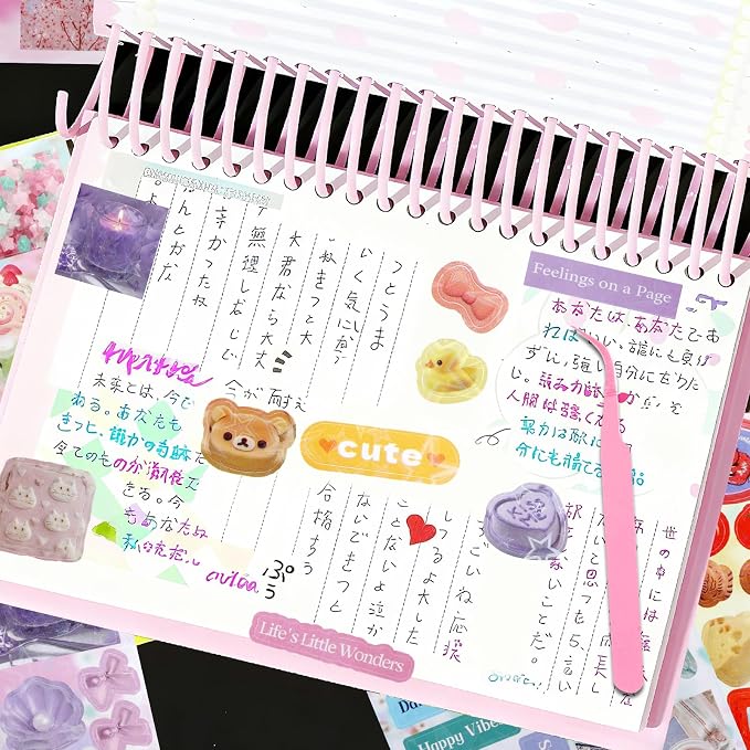 Tmtains 32 Sheets Japanese Manga Style Sticker Book 500+Pcs Heisei Retro - Image 7