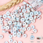 Natural Stone Heishi Beads for Necklace Making, 4 mm x 6 mm Small Flat Round - Image 6