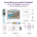 DIAMOND ART CLUB Beach Bungalow Diamond Painting Kit, Fun DIY Crafts - Image 3