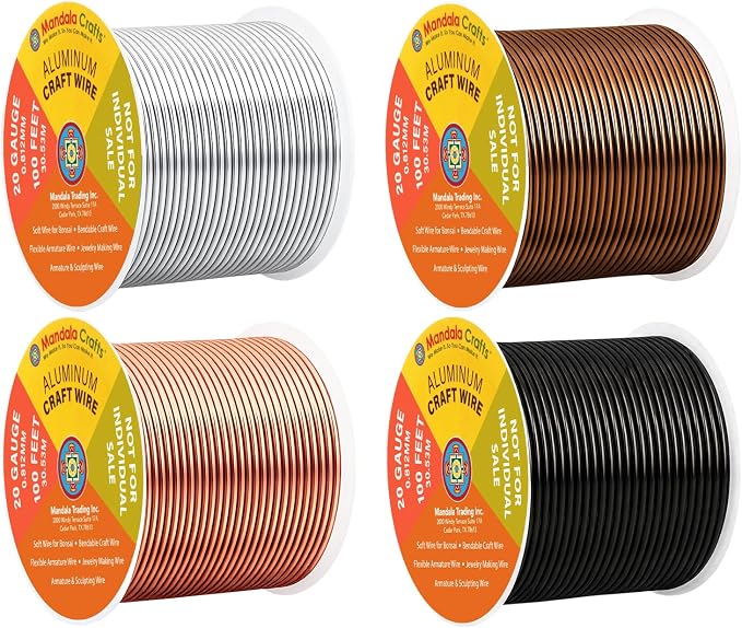 Mandala Crafts 20 Gauge Anodized Aluminum Craft Wire by MandalaCrafts