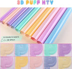 Tintnut Candy Color Puff Heat Transfer Vinyl, easy cut & weed, stretch washable - Image 4