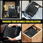 ROLOWAY Coin Collection Book 6400℉ Heat Insulated, 346 Pockets Fireproof Coin - Image 6