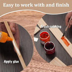 Wooden Dowels for Crafts, Wood Strips Trim Wood Slats Planks for Wall 1/4" × 2" - Image 4