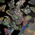 Yoksas 100Pcs Holographic Glitter Butterfly Stickers - Image 2