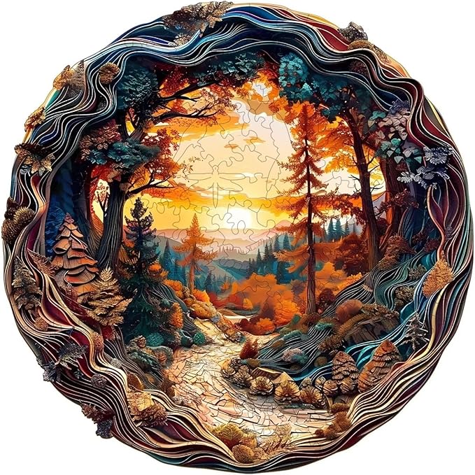 3D Winding Road Puzzles 200 Pieces 11.4x11.4in Gifts Adults by Jollitot