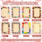 RYKOMO 24 Pack DIY Wooden Picture Frames - Image 4
