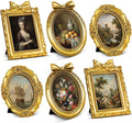 Vicenpal 9 Pcs Tiny Picture Ornate Frames 4 x 6 Inch Small Vintage Oval Picture by Vicenpal