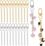 Chuyau 20pcs Keychain Making Kit Gold Silver Swivel Snap Hook Lobster Claw by chuyau