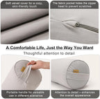 Body Pillow for Adults, Long Round Pillow, Big Cylindrical Pillow, Large Full - Image 5