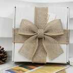 Burlap Ribbon 1-1/2 inch X 10 Yard Natural Linen Wired Ribbon | Linen Woven - Image 5
