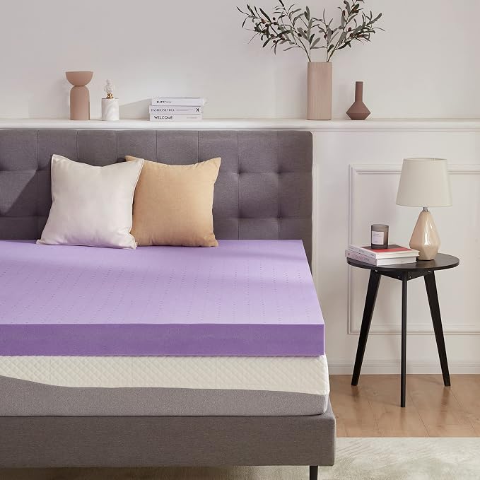 SINWEEK 3.8 Inch Gel Memory Foam Mattress Topper Ventilated Soft Mattress Pad by SINWEEK