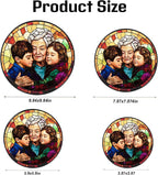 Personalized Grandma Stained Glass Sun Catcher, Custom Photo Family Portrait - Image 7
