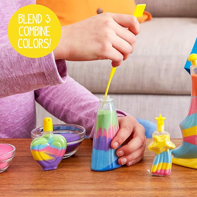 Made By Me Ultimate Sand Art Kit, Includes 13 Colors of Sand, 1 Glow in The - Image 6