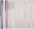 Heart Printed TPU Jelly Faux Leather Fabrics, 11.8 x 47.2 Inch Clear TPU Vinyl by letsinstyle
