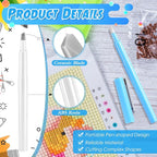 2 Pcs Ceramic Blade Cutter Pen, DIY Diamond Painting Release Paper Craft Knife - Image 6