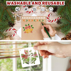 72 PCS 3x3 Inch Christmas Stencils - Image 4