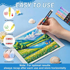Guangna 240 Acrylic Paint Markers, Brush Tip Acrylic Paint Pens, Quick-Drying - Image 4