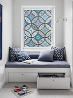 JiffDiff Blue Window Privacy Film Decorative Window Tint Film Stained Glass - Image 8