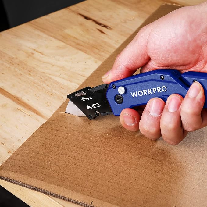 WORKPRO Folding Utility Knife, Box Cutter - Image 6
