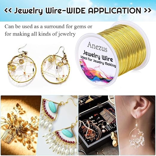 22 Gauge Jewelry Wire, Anezus Craft Wire Tarnish Resistant Copper Beading Wire - Image 8