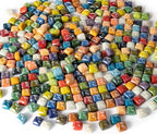 Lanyani 1.7 Pounds/350 Pieces Vibrant Glass Mosaic Tiles Assortment - Image 4