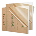 Lesnlok 8 x 10 Acrylic Sheet 1/4 inch Thick 6mm 2 Pieces Clear Plexiglass Sheet by Lesnlok