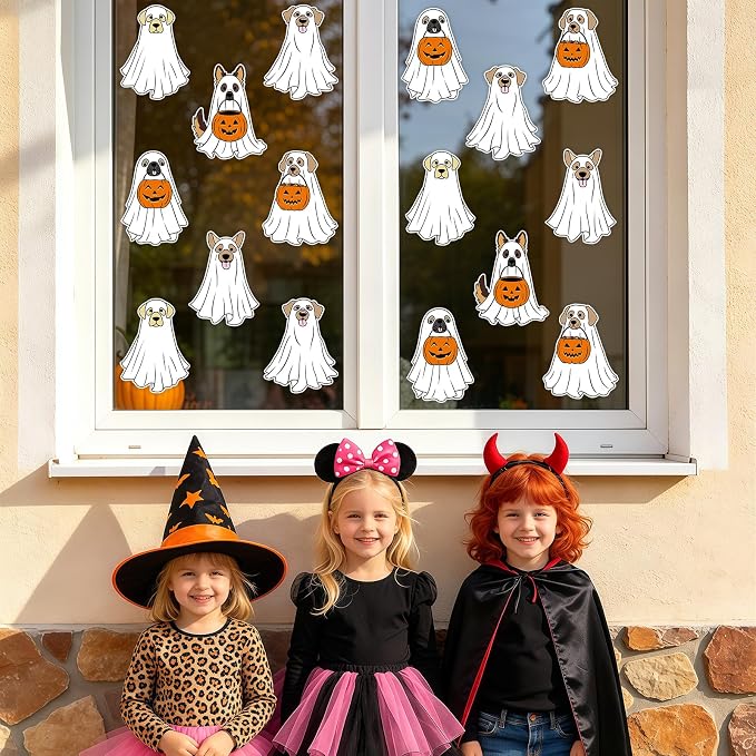 54Pcs Halloween Ghost Cutouts, Classroom Halloween Bulletin Board Paper Cutouts - Image 7
