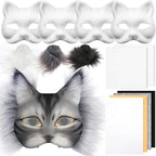 Seenelling DIY Therian Mask Kit Blank Cat Mask by Seenelling