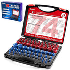 Thread Checker, 39 Inches & 35 Metric Rustproof Bolt Size Finder, Screw by Kaipeia