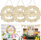 Large Size 12" Wooden Easter Ornaments to Paint, Wooden DIY Blank Unfinished by Sophena