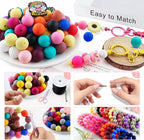 64Pcs 19mm Silicone Beads for Keychain Making and Bracelet Making, 16 Colors - Image 6