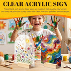 Bercoor 15 Pack 5x7 Inch Blank Clear Arch Acrylic Sign - Image 5