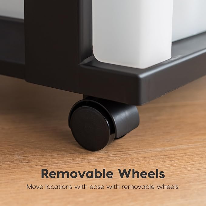IRIS USA Plastic Drawer Storage Organizer Rolling Cart, - Image 5