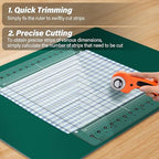 Quilting Ruler, 14.5 * 17.75", Slotted Patchwork Ruler & Template, Non-Slip - Image 2