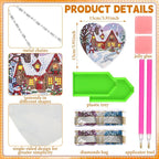 Cinnvoice 12 Pcs Summer Seasonal Diamond Art Hanging Ornament Kit - Image 2