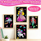 FUNNYB&G Foil Art Craft Kit for Girls 4-10 Years Old: Mess-Free & No-Glue - Image 9