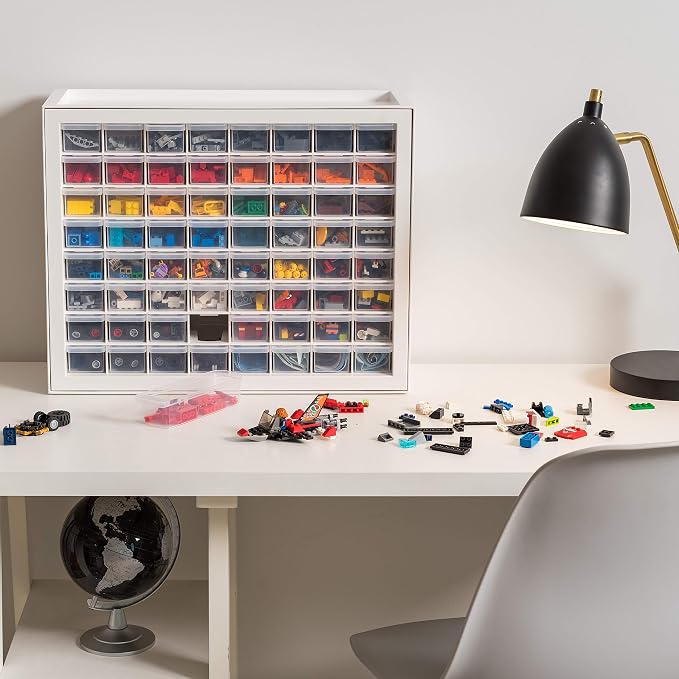 IRIS USA 64-Drawer Screw Organizer, Made in USA, Storage Chest - Image 5