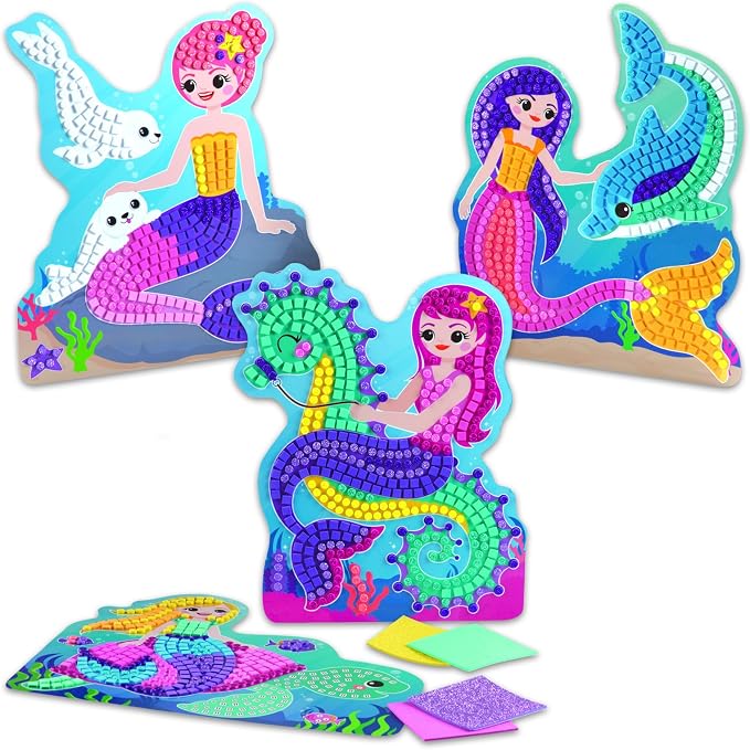 ORB The Factory Sticky Mosaics Mermaids Blue/Yellow/Orange/Purple - Image 6