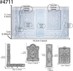 Art Mold for Polyclay Air Dry Clay Plaster, Frame and Plaque - Image 2