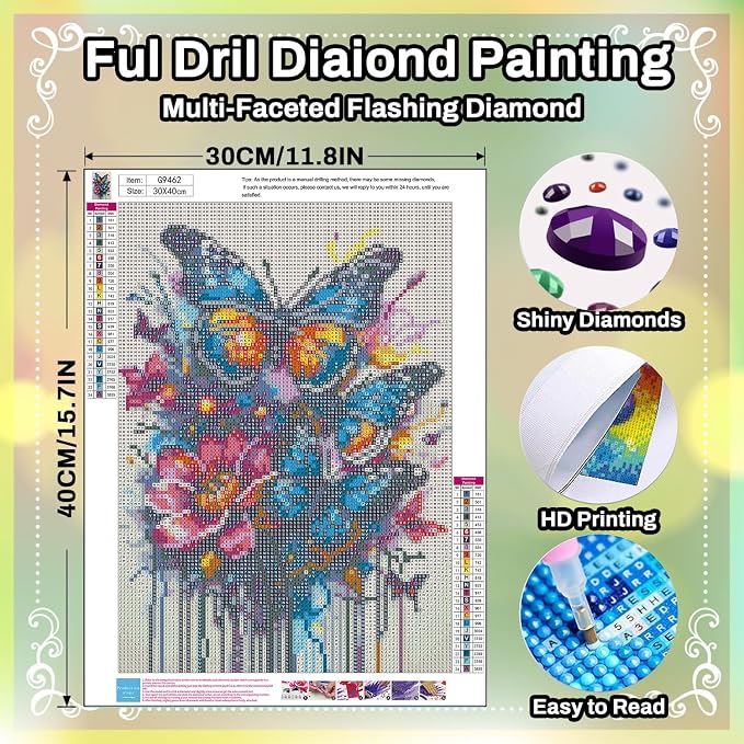 HITO Butterfly Diamond Painting Kits - Image 2
