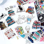 Glitter Reading Stickers for Bookish Adults, Reading Rewards for Students - Image 3