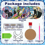 8-Pack Diamond Art Coaster Kit - Image 6