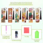 Boho Diamond Painting Bookmark Kit: 6PCS Aesthetic Diamond Art Bookmarks - Image 2
