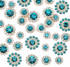 100pcs Sew on Rhinestones Crystals Glass Gems Metal Claw Mixed 8mm 10mm 12mm by UYTRDVG