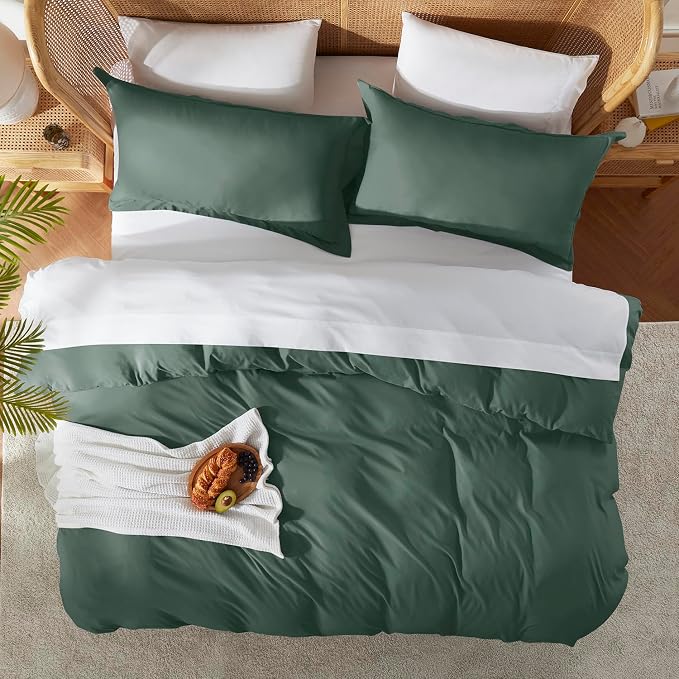 Nestl Forest Green Duvet Cover Queen Size - Image 5