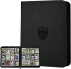12 Pocket Ringless Side Loading Trading Card Binder, 720 Cards PU Fixed Page by GERMUN