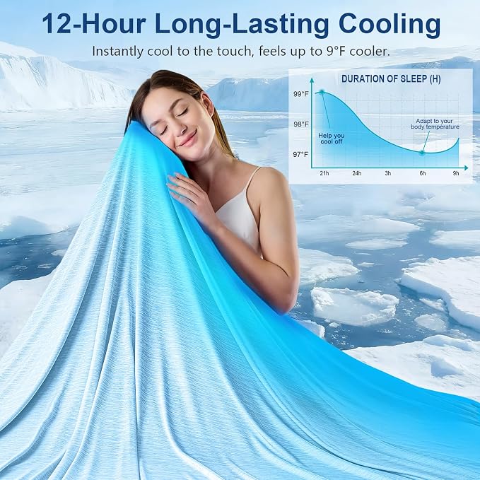 KMUSET Cooling Blanket Twin, Double Sided Summer Cooling Blankets - Image 2