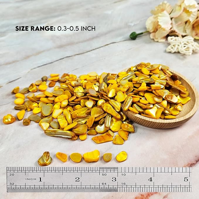 Natural Crushed Shells Chips Irregular Mother of Pearl Seashell Fragments Sea - Image 2