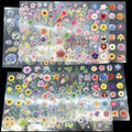 316PCS Transparent Flower Stickers: by Unknown