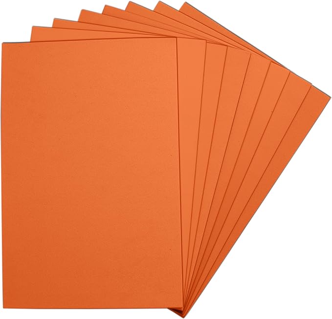 Orange EVA Foam Sheets, 6 x 9 Inch, 2mm Thick – Foam Paper by Unknown